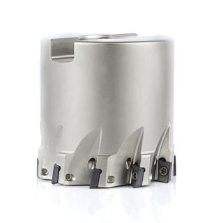 Square shouldering shell mills with single side inserts with bore coupling KERFOLG WALL