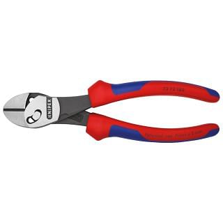 Szczypce tnące z ostrzem ukośnym KNIPEX TWINFORCE 73 72 180