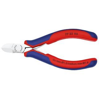 KNIPEX, Elektronik- und Feinmechanik-Seitenschneider, 77 22 115