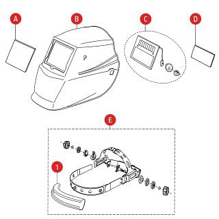 Recambios para máscaras LINCOLN EUROONE