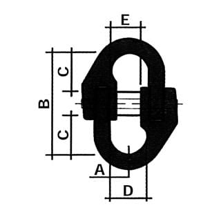 B-HANDLING, Verbindungsglieder, für Anschlagketten