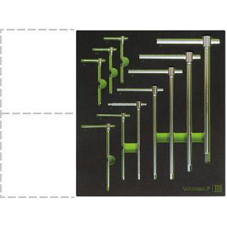 Set of sliding T-handle hexagonal wrenches WODEX WX2700/SE10