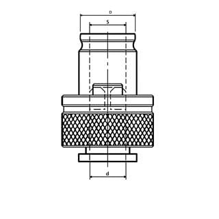 Casquillos para roscar con fricción D 19 SCM