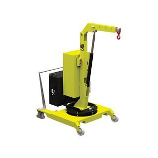 Gru girevoli zavorrate con sollevamento progressivo e sfilo manuale M9420 B-HANDLING