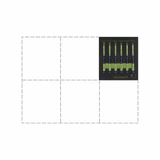 WODEX WX2947/SE6, Mikro-Elektronik-Schraubendreher-Satz f&#252;r Torx-Schrauben aus Schaumstoff