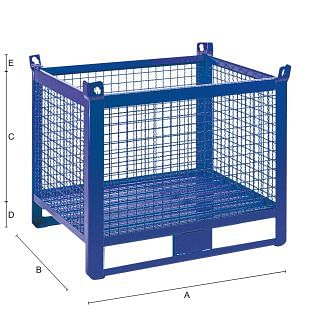 Metal mesh pallet containers SALL