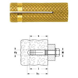 Tasselli in ottone PO FISCHER