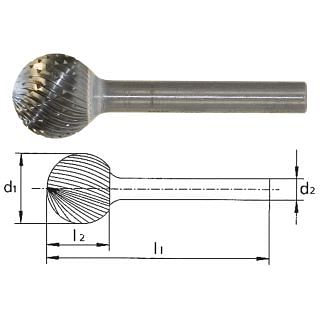 Rotary burrs in HSS PFERD F