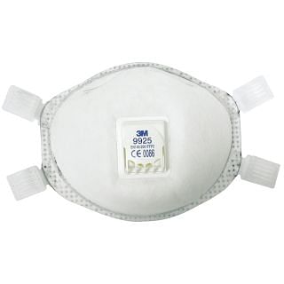 Mascarillas protectoras filtrantes con válvula FFP2 9925