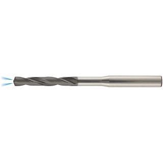 Drills in solid carbide with reinforced shank with coolant holes KERFOLG