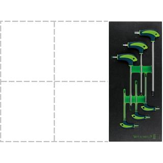 Kit di chiavi a maschio esagonale con impugnatura in Foam WODEX WX2750/SE6