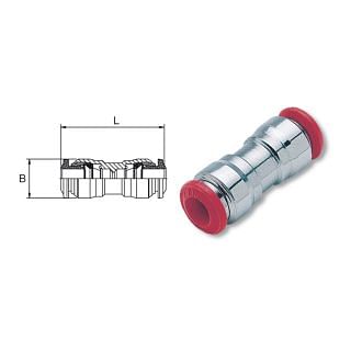 Straight connectors in nickel-plated brass AIGNEP 50040