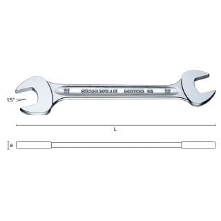 Double open ended wrenche in inches STAHWILLE 10A