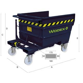 Contenedores de virutas abatibles WODEX WX9900