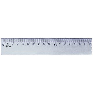 Stainless steel rulers with millimeter graduation without bevel ALPA