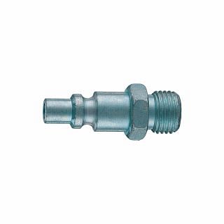 Quick couplings male threaded with spring Italy profile ANI 15/A-M