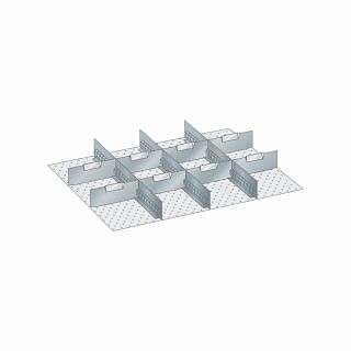 Kit pareti fessurate e lamine divisorie per cassetti 36x27 E LISTA