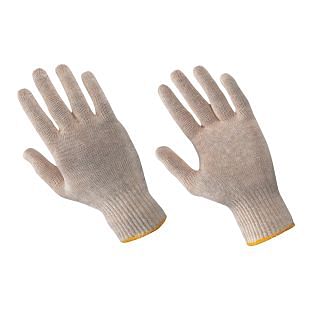 Work gloves in continuous cotton wire