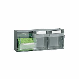 Storage cabinets for small parts PRACTIBOX 3 compartments