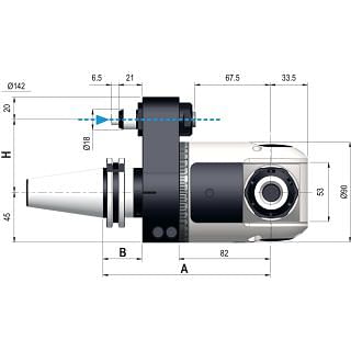 Angle heads with adjustable angles from 0° to 90° GERARDI GMU16 - GMU20