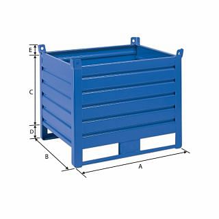 Metal pallet containers