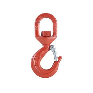 Swivel hooks with safety latch