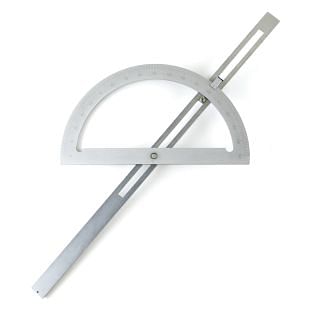 Protractors with sliding rod