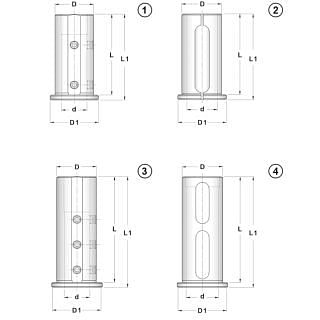 Headed reduction sleeves