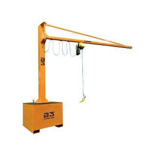 Movable SC Jib cranes with palletized base B-HANDLING