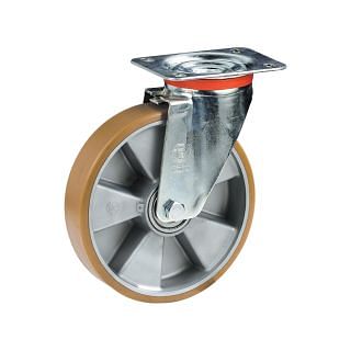 Polyurethane wheels with aluminium centre with support TELLURE R&#212;TA