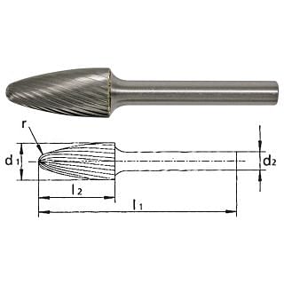 Carbide rotary burrs PFERD RBF