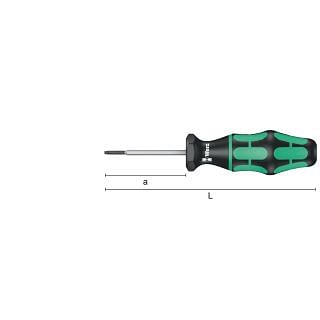 Indicadores de par preconfigurados para tornillos Torx WERA 300 TX