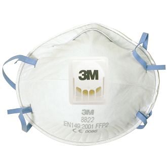 Filtering respirators with valve FP2 3M 8822