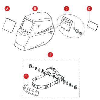 Recambios para máscaras LINCOLN EUROONE