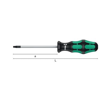 Wkrętaki do śrub z nacięciem Tamper Torx WERA 367 TORX BO