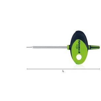 WODEX WX2938, Schraubendreher mit Fähnchengriff, für Torx-Schrauben