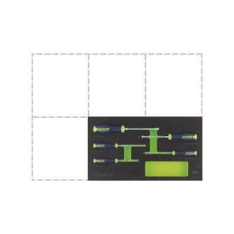 WODEX WX4200/SE5, Schlitzschraubendreher-Satz aus Schaumstoff