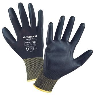 Guantes de poliéster impregnados en poliuretano WX8410 WODEX