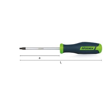 Giraviti per viti con impronta Torx WODEX WX2940