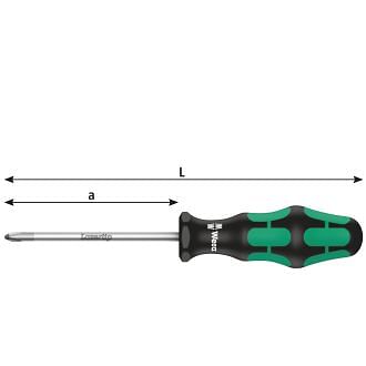 Screwdrivers for Pozidriv screws WERA 355 PZ