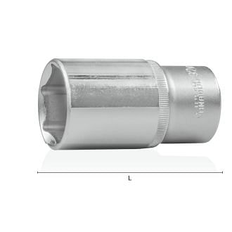 Long hexagonal sockets 1/2