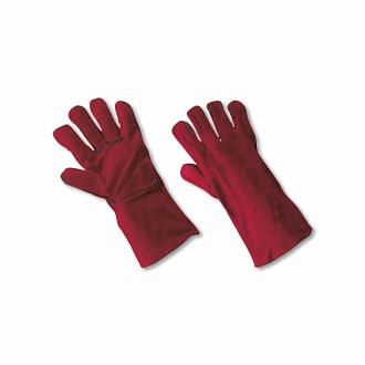 Work gloves in rump split for welders