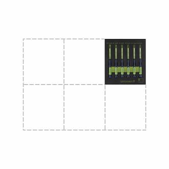 Set of micro hexagonal screwdrivers for electronics in foam WODEX WX2847/SE6