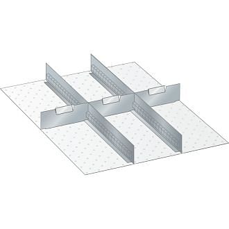 E LISTA Set Schlitzwände und Trennbleche für Schubladen 27x36