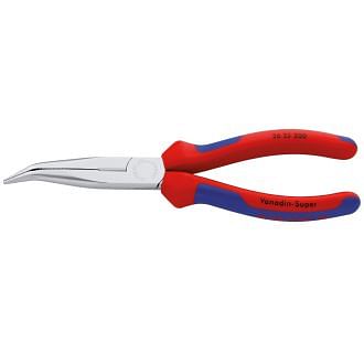 Flachrundzangen, sehr lang, abgewinkelte Backen 45° KNIPEX