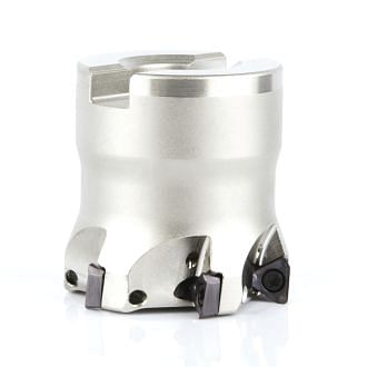 Square shouldering shell mills with single side inserts with bore coupling KERFOLG TRIPLE