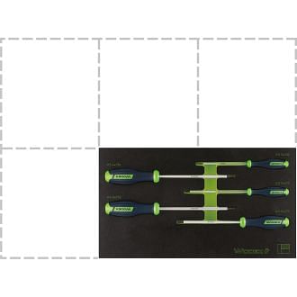 Zestaw wkrętaków męskich sześciokątnych z łbem kulistym WODEX WX2810/SE5