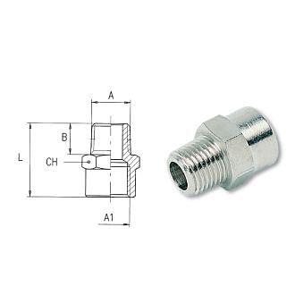 Taper threaded reductions AIGNEP 2040