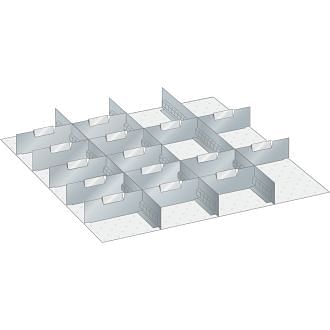 Kit de paredes fisuradas y láminas divisorias para cajones 36x36 E LISTA