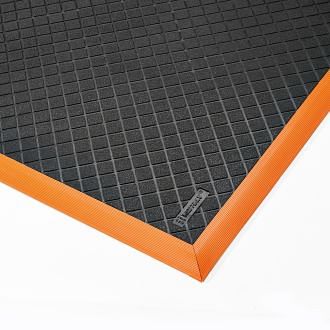 Anti-fatigue mats in orange nitrile rubber JUSTRITE 649